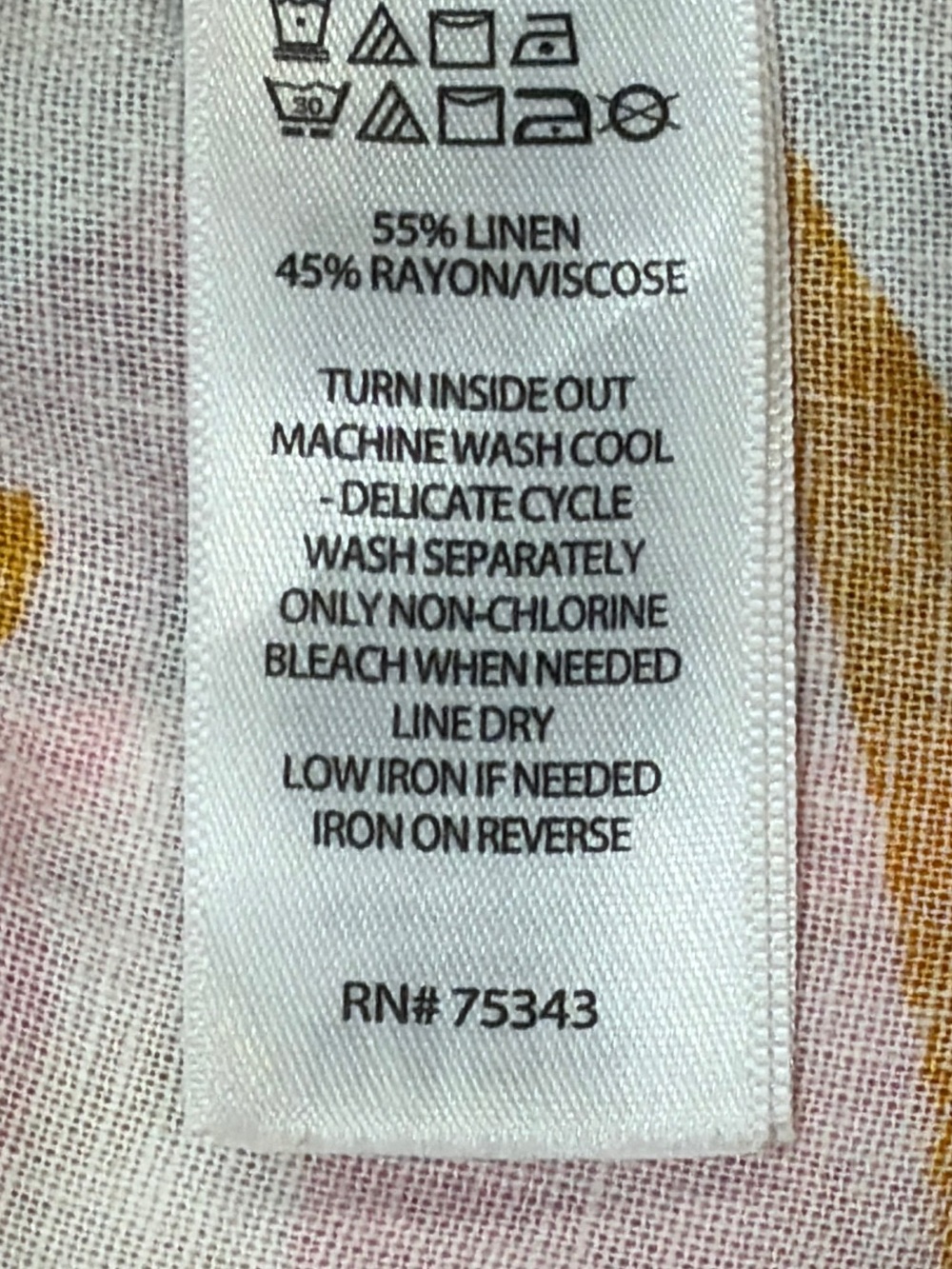 Anthropologie C&C California Tropical Print Linen Midi Dress Size M - Picture 10 of 10